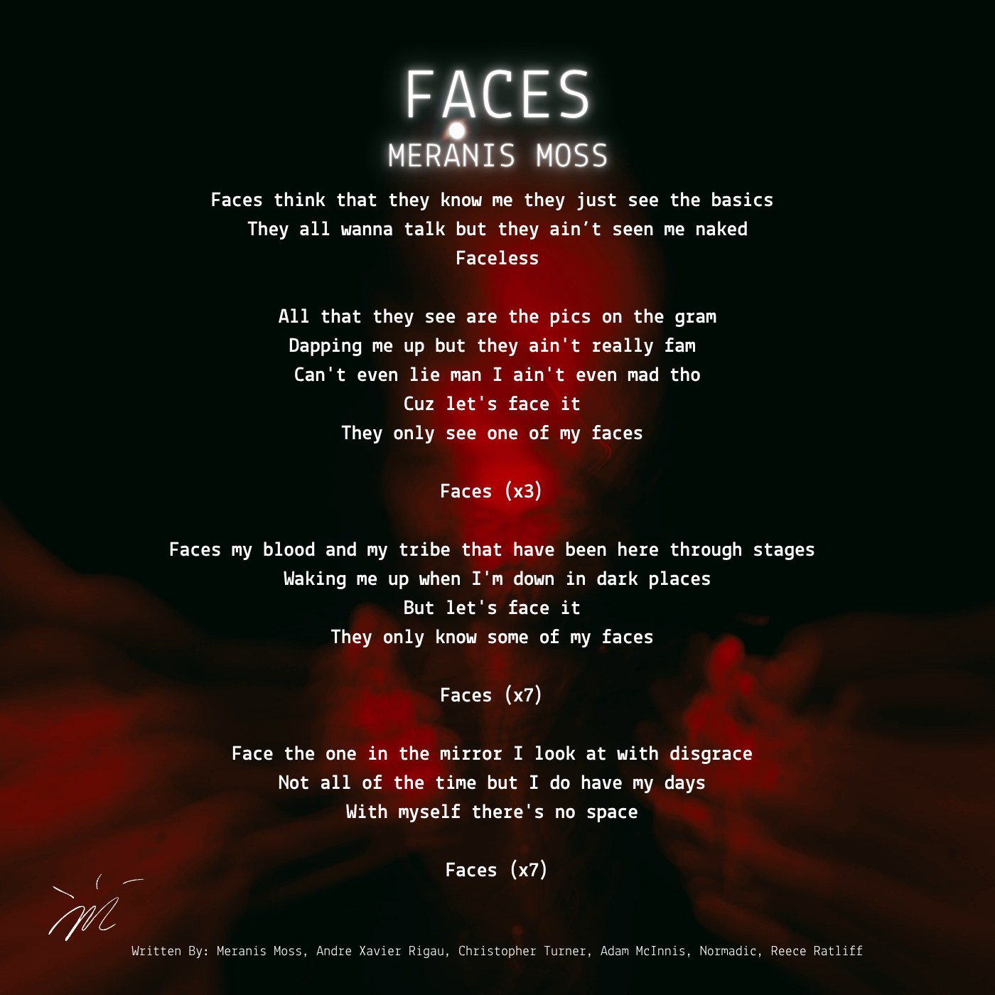 (Digital Download - Single) 01. Faces - Meranis Moss